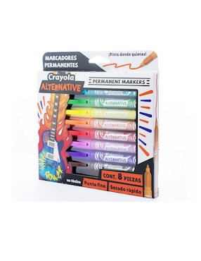 Marcador permanente Crayola 8 piezas