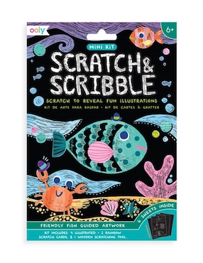 Set Rasca Y Descubre Ooly Mini Scratch & Scribble Pececitos