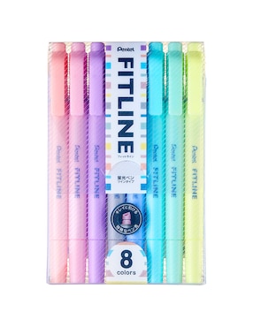 Marcatexto Pentel 8 piezas