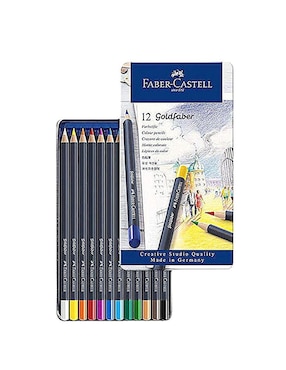 Lápiz De Color Faber-Castell Hexagonal 12 Piezas