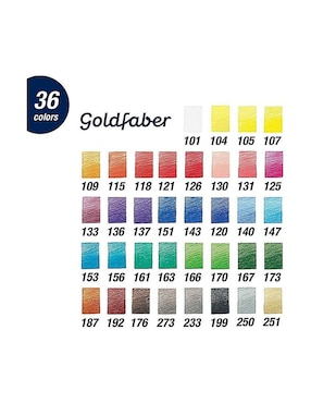 Lápiz de color Faber-Castell hexagonal 36 piezas
