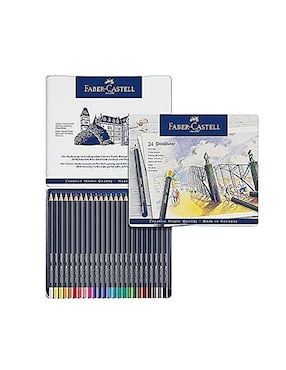 Lápiz De Color Faber-Castell Hexagonal 24 Piezas