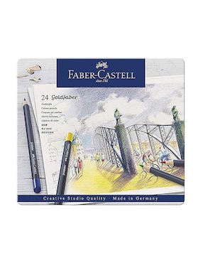 Lápiz de color Faber-Castell hexagonal 24 piezas