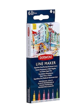 Set de 6 Estilógrafos Derwent Line Maker