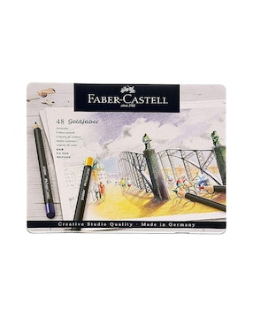 Lápiz De Color Faber-Castell Hexagonal 48 Piezas