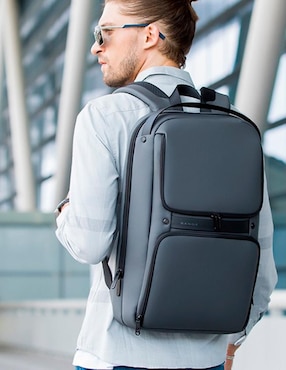 Mochila con portalaptop Bange impermeable para hombre
