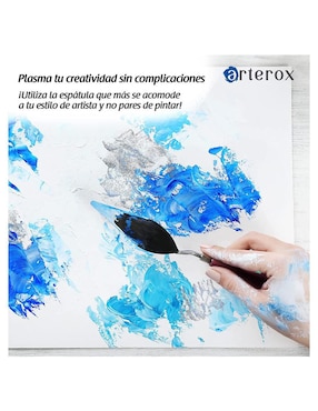 Set espátulas para pintar 5 piezas Arterox de acero inoxidable