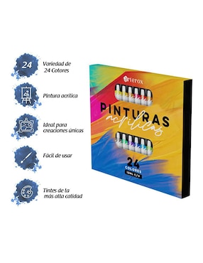 Pintura acrílica Arterox 24 piezas