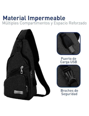 Mochila bandolera Bluelander impermeable unisex