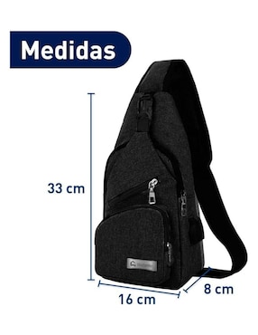 Mochila bandolera Bluelander impermeable unisex