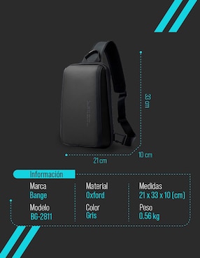 Mochila bandolera Bange Bandoleras Cruzadas. unisex