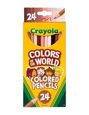 Lápiz de color Crayola redondo 24 piezas
