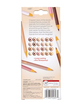 Lápiz de color Crayola redondo 24 piezas