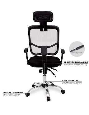 Silla de escritorio Q-Tech Q-Tech de acero inoxidable