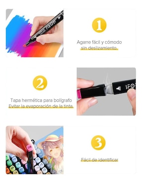Set de plumones 48 piezas