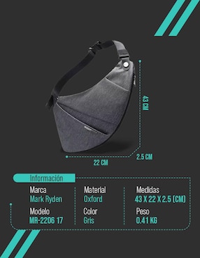 Mochila bandolera Mark Ryden impermeable unisex