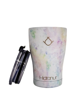 Termo Hidranur de acero inoxidable con tapa push pull 350 ml