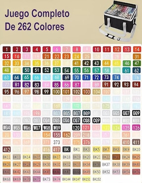 Set de plumones 262 piezas