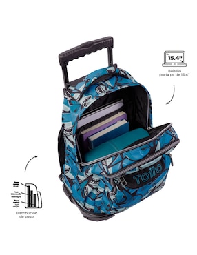 Mochila con portalaptop Totto Ecole unisex