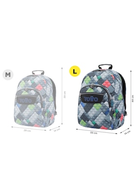 Mochila con portalaptop Totto Ecole unisex