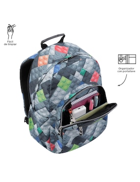 Mochila con portalaptop Totto Ecole unisex