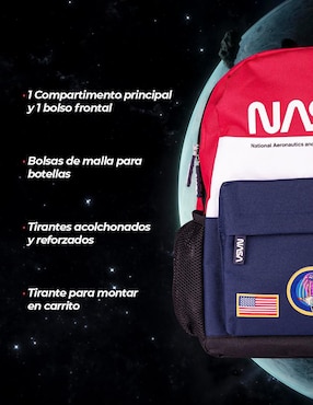 Mochila escolar NASA Techzone Vintage unisex