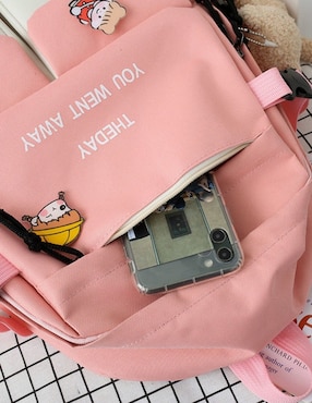 Set mochila escolar Likëpink impermeable unisex