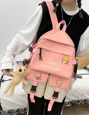 Set mochila escolar Likëpink impermeable unisex