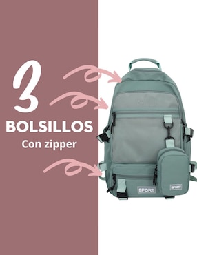 Mochila escolar Mima2 Sport Pocket unisex