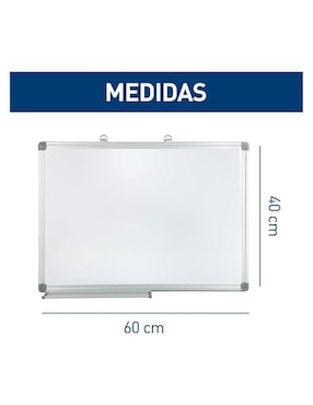 Pizarrón blanco Bluelander de plástico