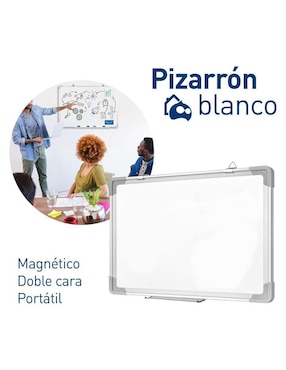Pizarrón blanco Bluelander de plástico