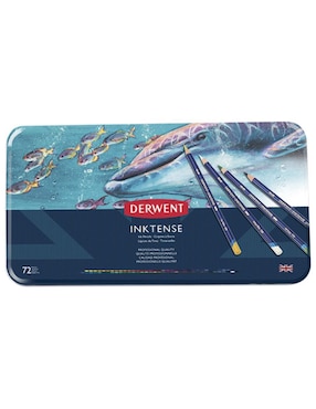 Set Lápiz De Color Derwent Inktense Redondo 72 Piezas