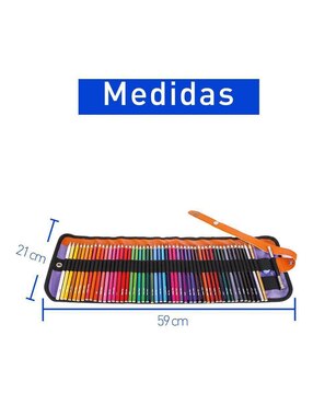 Lápiz de color Bluelander hexagonal 50 piezas