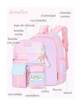 Mochila escolar Lab.G impermeable unisex