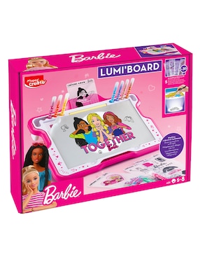 Pizarrón Maped Barbie de plástico
