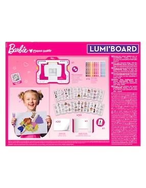 Pizarrón Maped Barbie de plástico