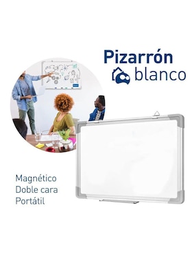 Pizarrón blanco Bluelander de plástico