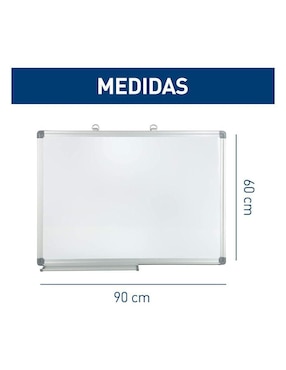 Pizarrón blanco Bluelander de plástico