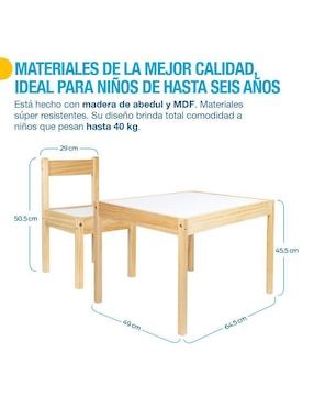Mesa con sillas armable Shimy