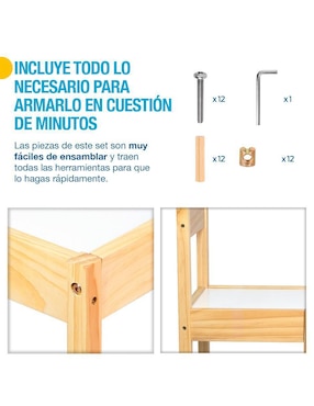 Mesa con sillas armable Shimy