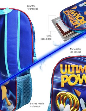 Mochila escolar Sonic Techzone unisex
