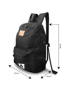Mochila con portalaptop Idea Nuova impermeable unisex