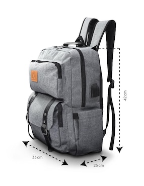 Mochila con portalaptop Idea Nuova impermeable unisex