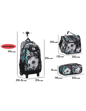 Set mochila escolar Us Urban Mt010-06 unisex