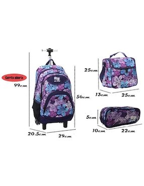 Set mochila escolar Us Urban Mt010-18 unisex