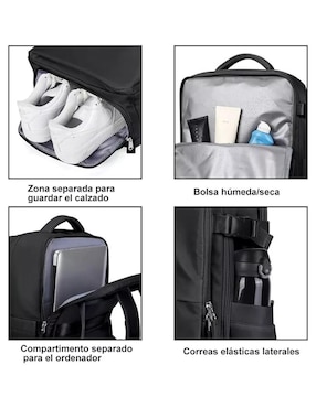 Mochila escolar Genérica impermeable unisex
