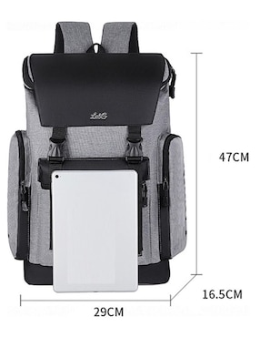 Mochila con portalaptop Genérica impermeable unisex