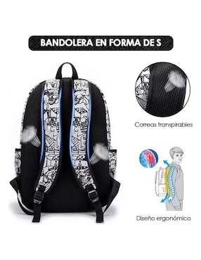 Mochila escolar Genérica unisex