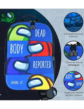 Mochila escolar Among Us Keepack unisex