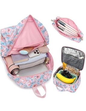 Set mochila escolar Genérica impermeable unisex